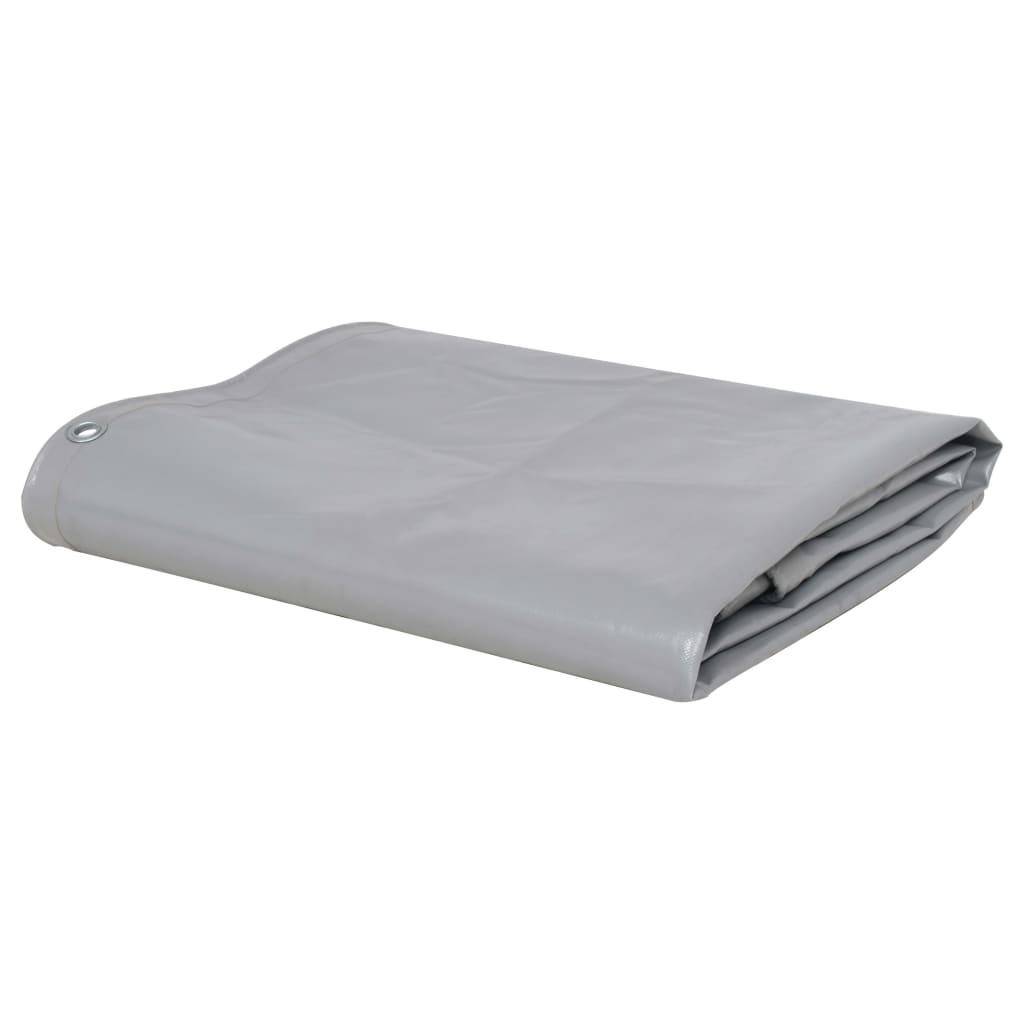Helloshop26 - Bâche polyvalente et résistante meubles de jardin magasins de bûches remorques voitures bateaux vélos 650 g / m² 3,5 x 5 m gris - Image 1