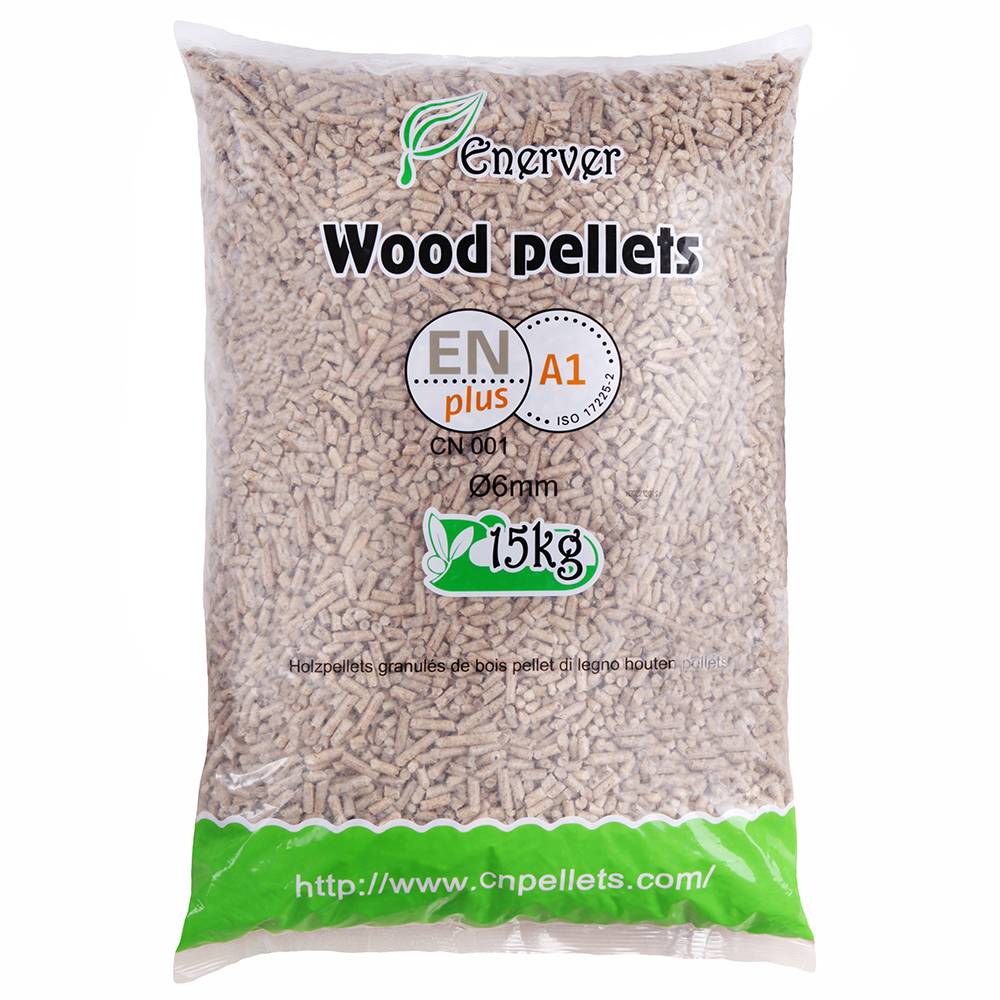 WOOD PELLETS - Granulés de bois sac 15 KG - X40 Sacs - 600KG - Image 1