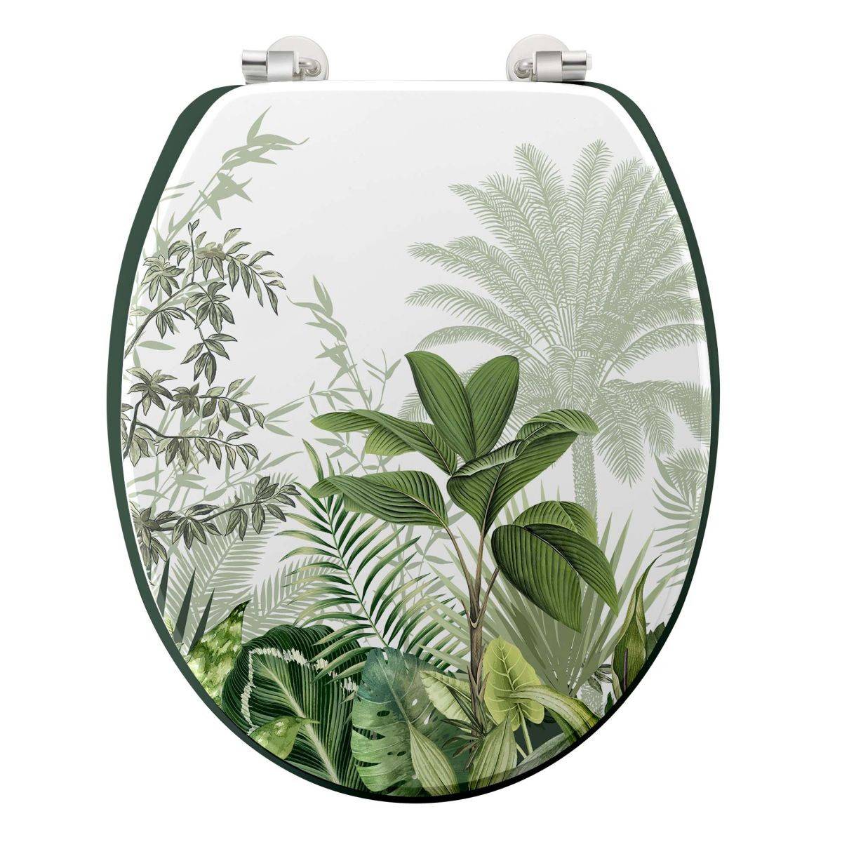 Abattant WC Imprimé Végétal "Vagabonde" 45cm Vert - Image 1