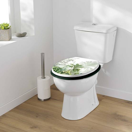 Abattant WC Imprimé Végétal "Vagabonde" 45cm Vert - Image 5