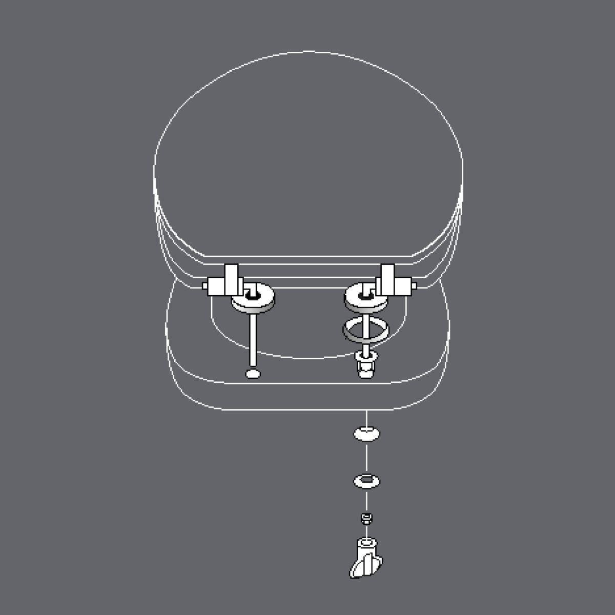 Abattant WC Imprimé Végétal "Vagabonde" 45cm Vert - Image 7