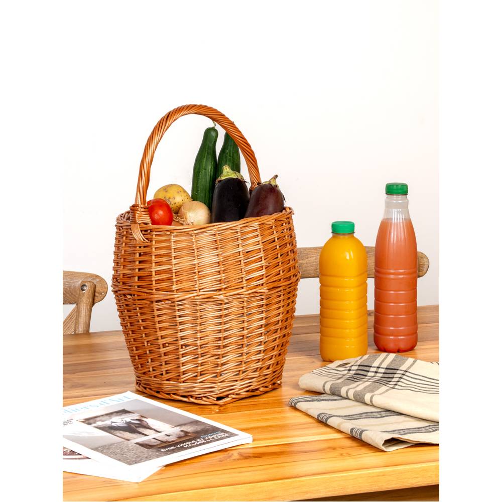 Aubry Gaspard - Panier rond en osier buff 30 cm - Image 2
