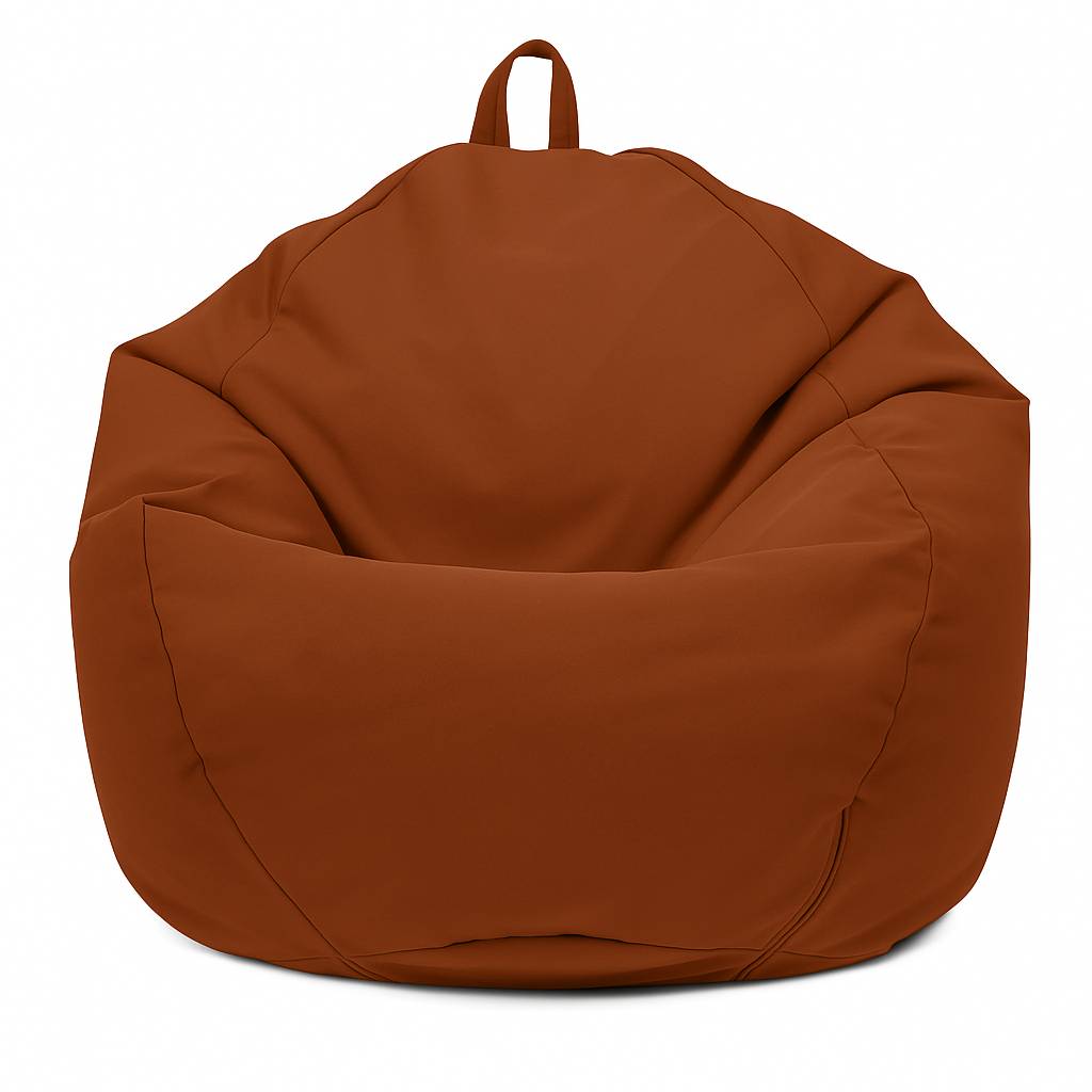 Pouf poire XL d'extérieur - 110x120 cm - Terracotta - Déco arts - Image 1