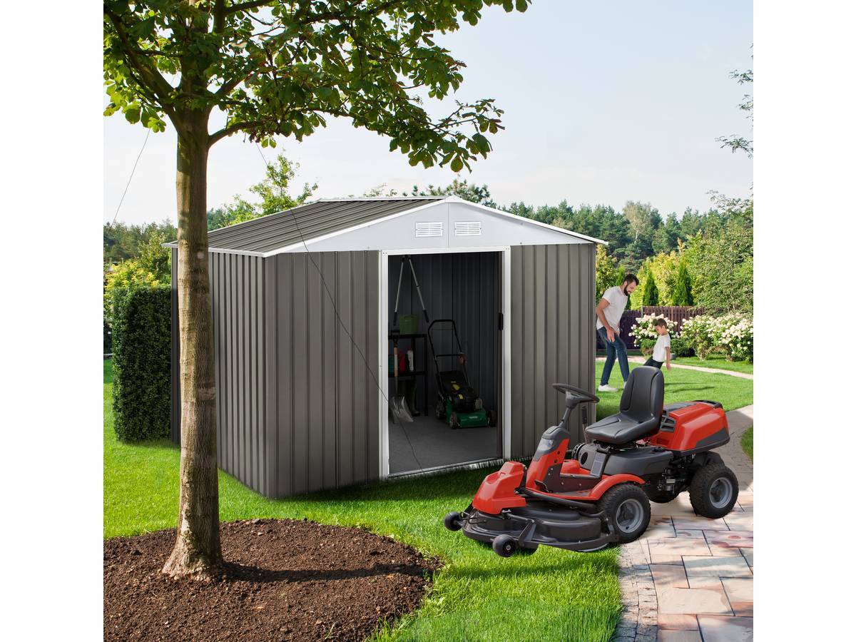 Habitat Et Jardin - Abri De Jardin Métal "dallas" - 5,4 M2 (4,83 M2 Au Sol) - Taupe -habitat Et Jardin - Image 2