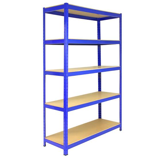 Monstershop - Rayonnage Bleu T-Rax de 120cm x 45cm x 180cm, en Acier et Sans Boulons - Image 1