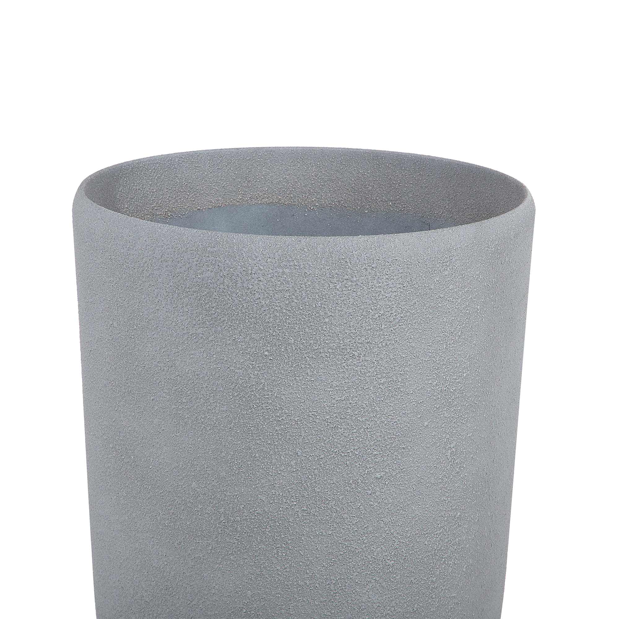 Cache-pot d'extérieur Fibre d'argile Gris ABDERA - Beliani - Image 4