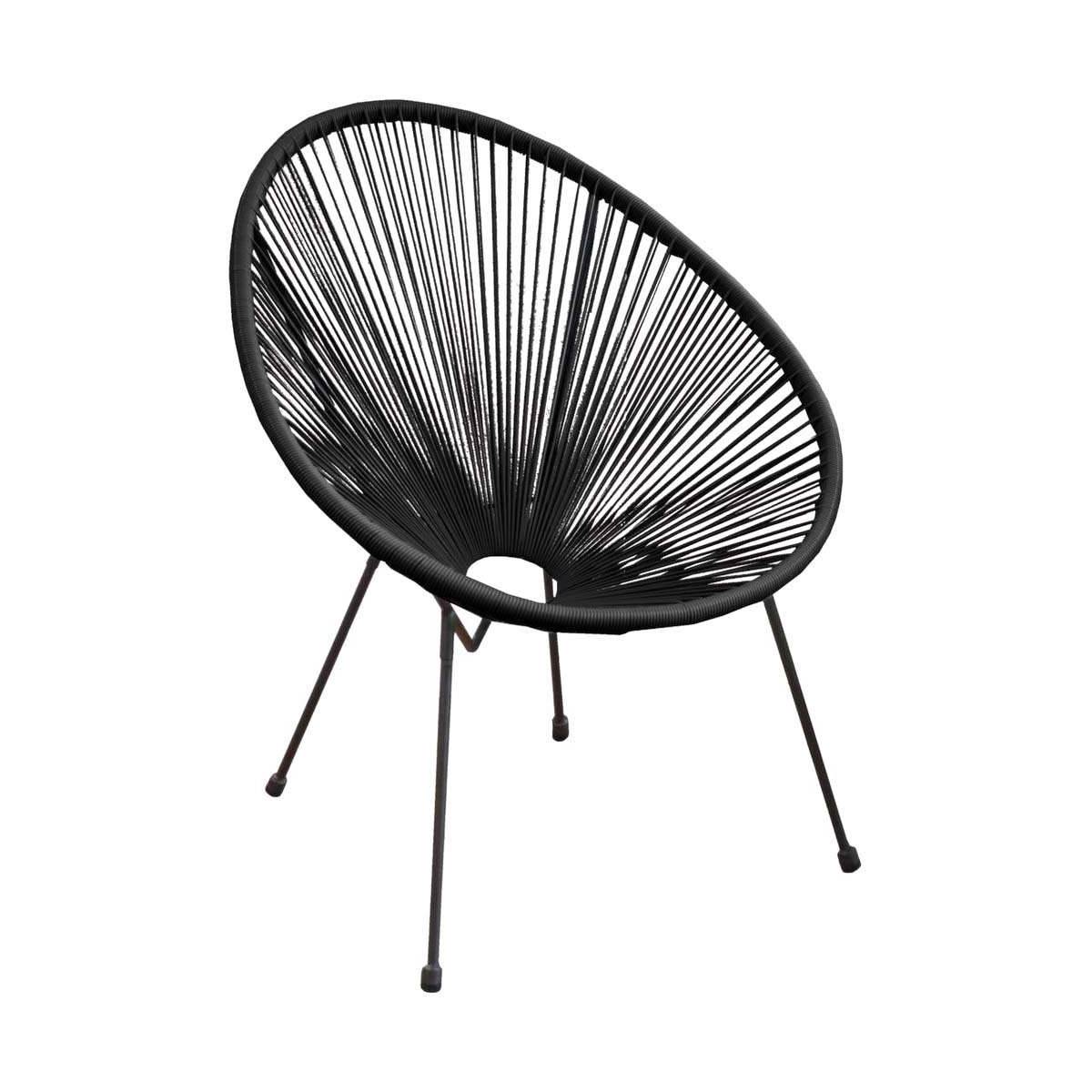 Alize - Fauteuil de jardin en acier et assise en fil de résine Rio - Image 1