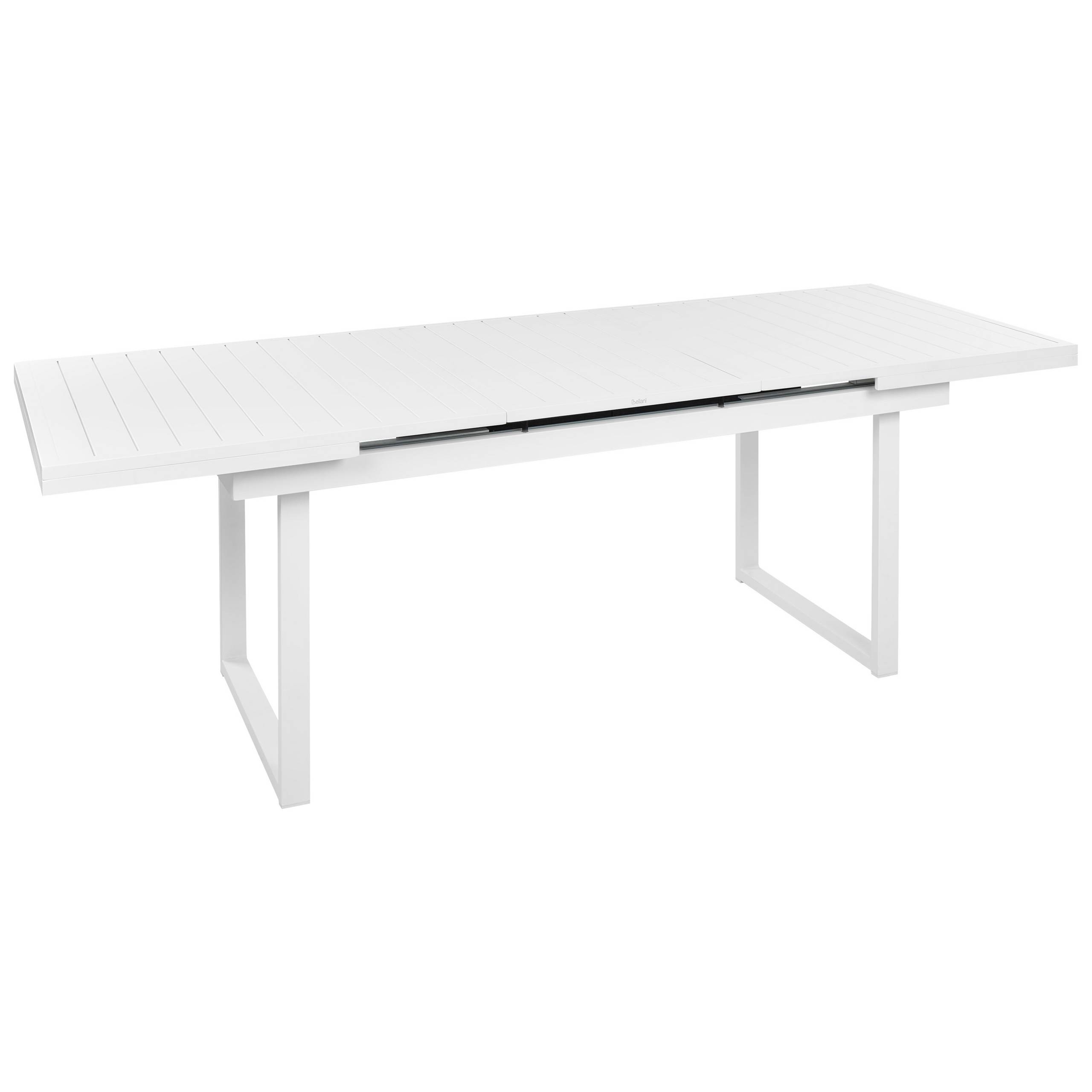 Beliani - Salle à Manger de Jardin Blanc en Aluminium Table Rectangle avec 8 Chaises avec Coussins Pour Repas Convivial en Extérieur - Image 4