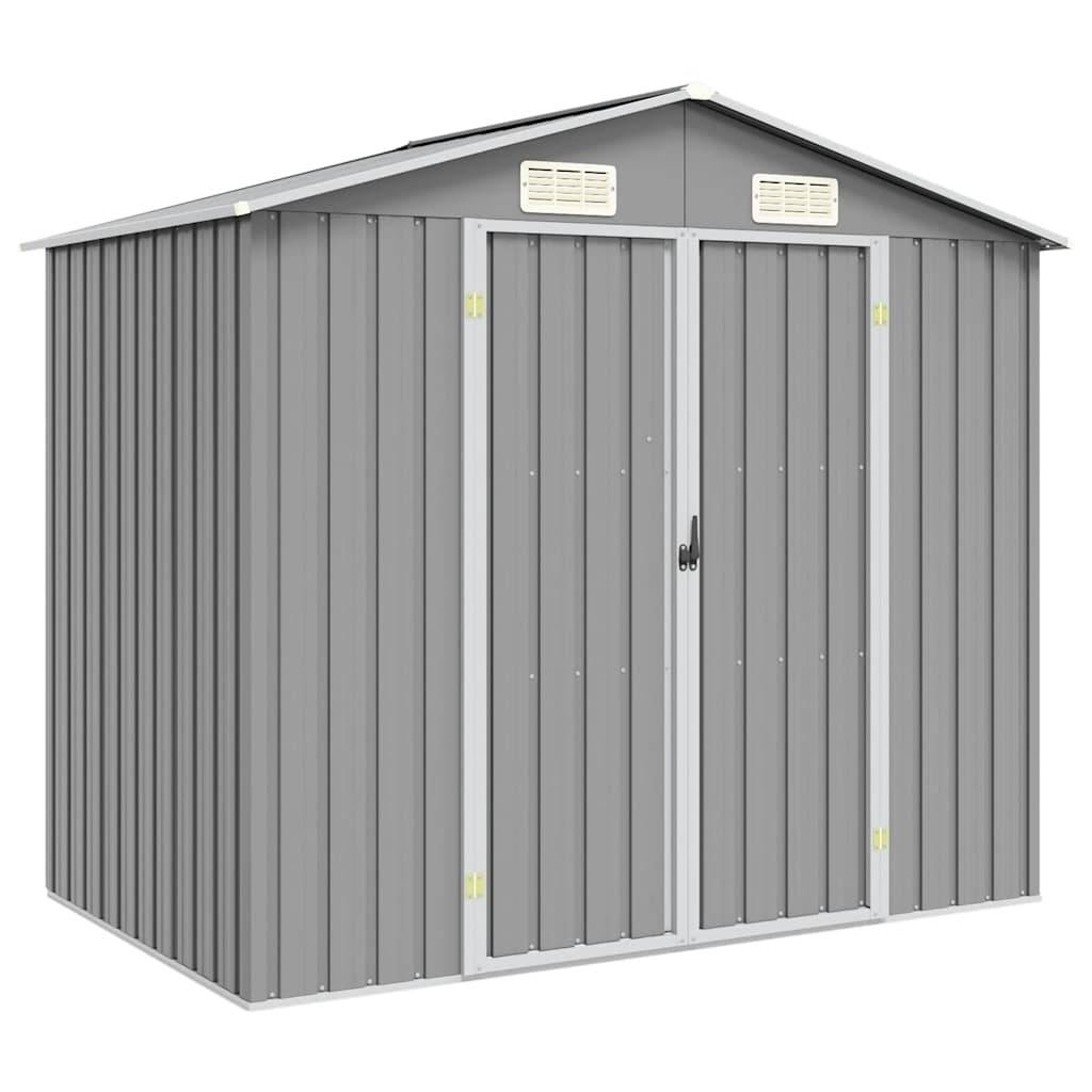 Vidaxl - Abri de jardin Gris 205x129x183 cm Métal galvanisé 2.6m² vidaXL 46298 - Image 1