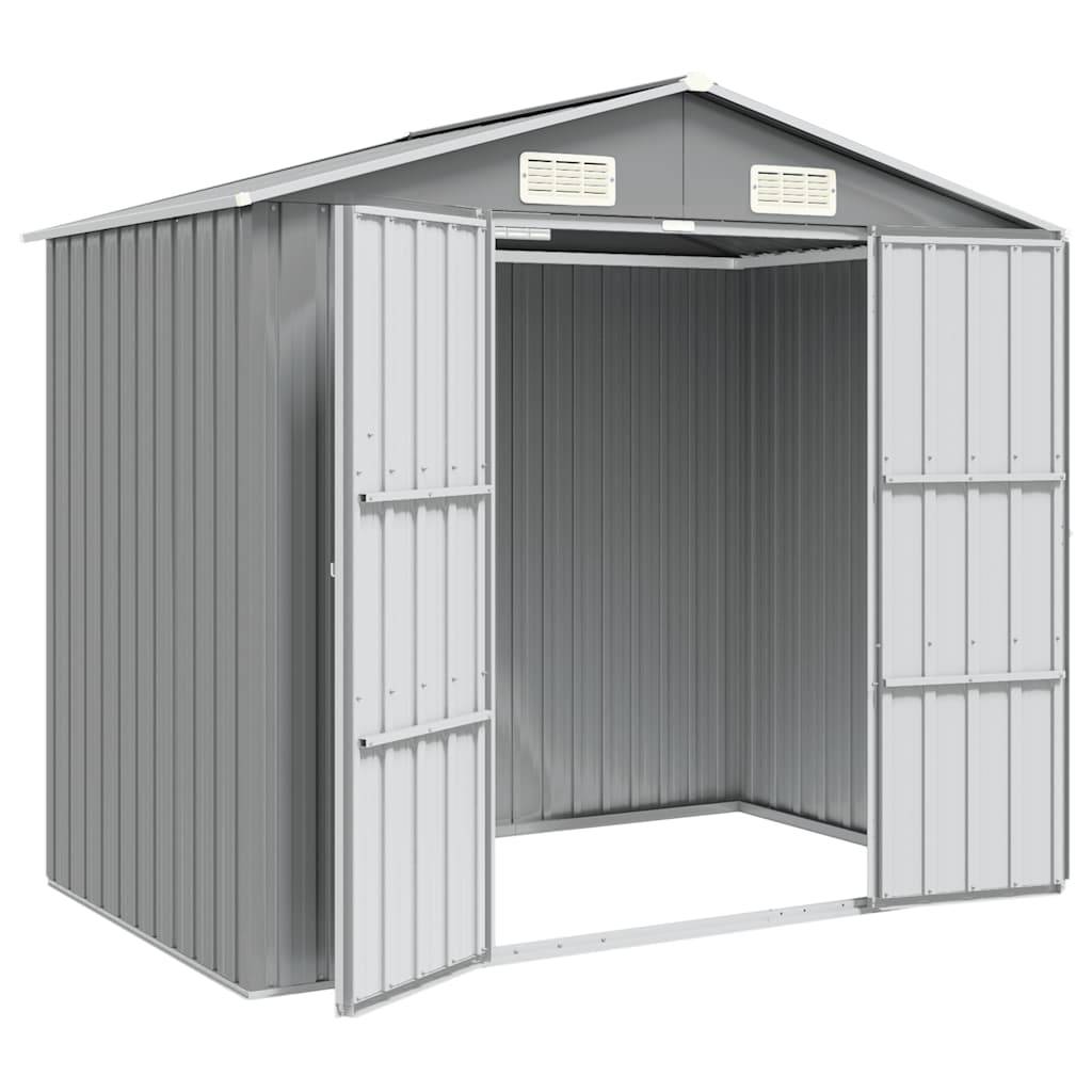 Vidaxl - Abri de jardin Gris 205x129x183 cm Métal galvanisé vidaXL 46298 - Image 8