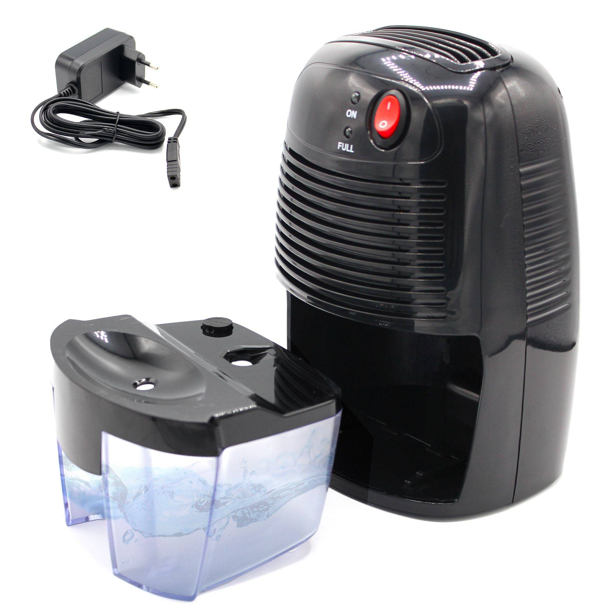 FISHTEC Déshumidificateur électrique compact et silencieux - Capacité de 250 ml par jour avec Réservoir de 500 ml - 20 m² - Image 1