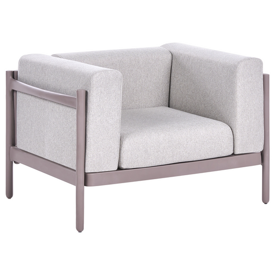 Fauteuil Matière synthétique Taupe FERRETTI - Beliani - Image 3
