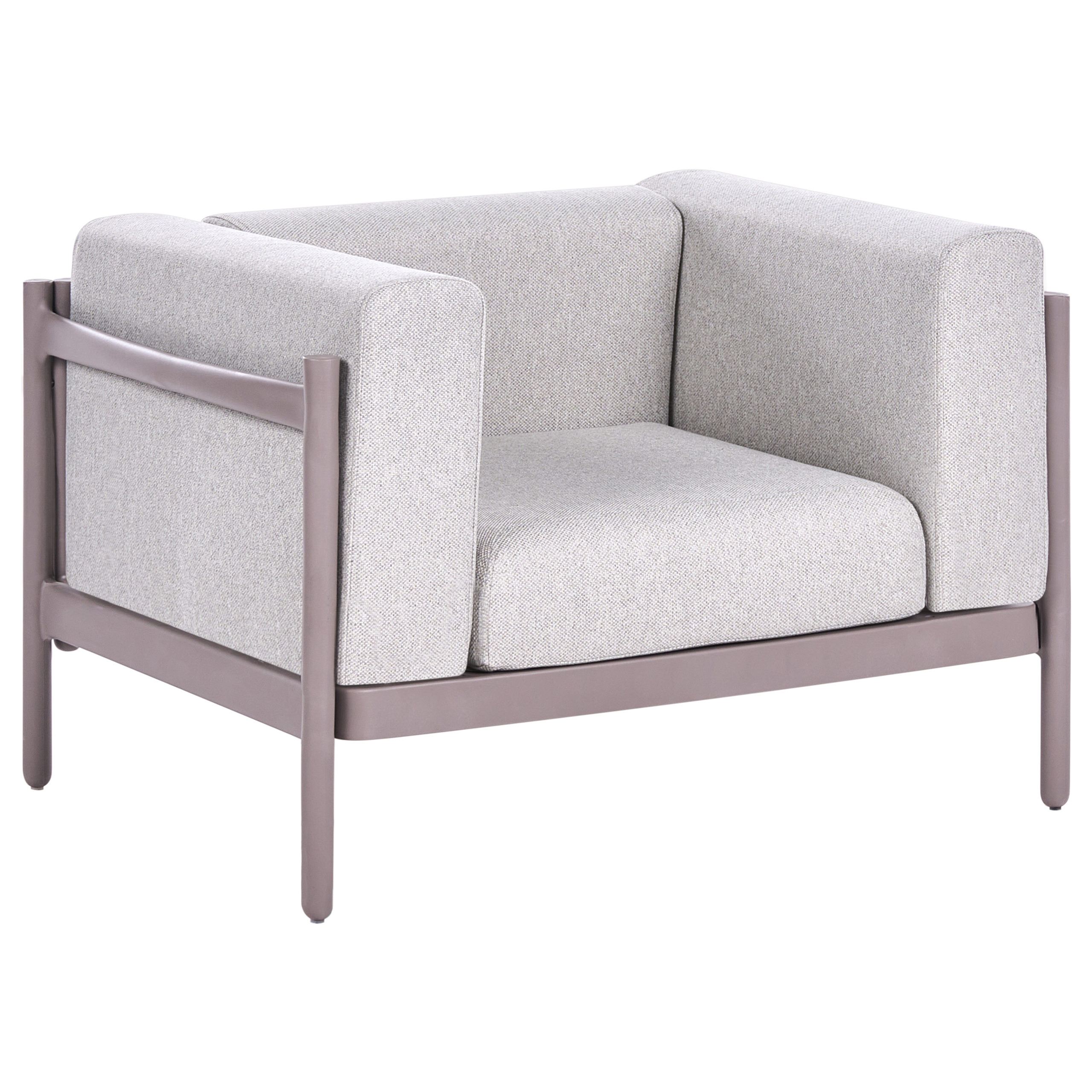 Fauteuil Matière synthétique Taupe FERRETTI - Beliani - Image 3