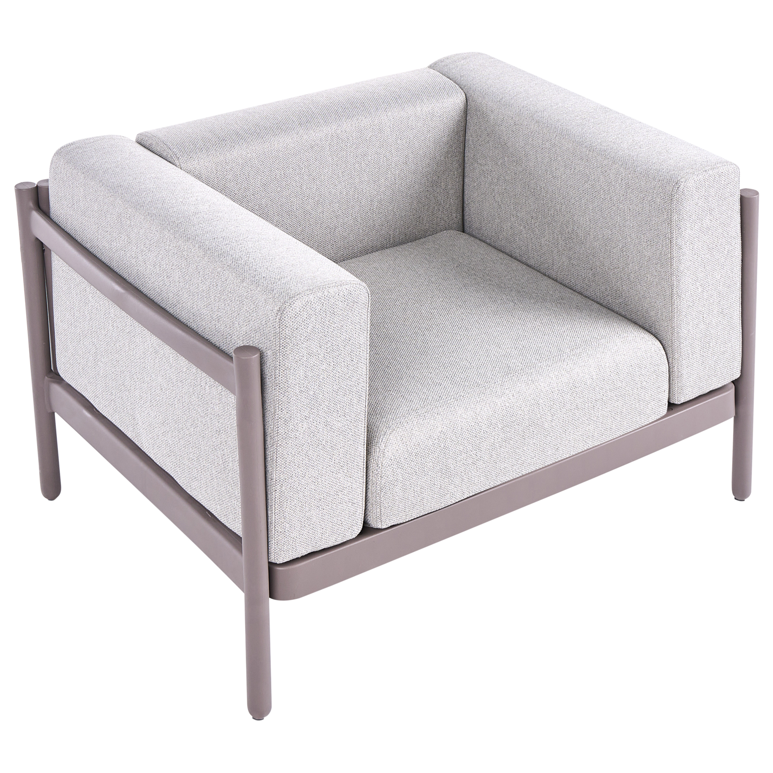 Fauteuil Matière synthétique Taupe FERRETTI - Beliani - Image 6