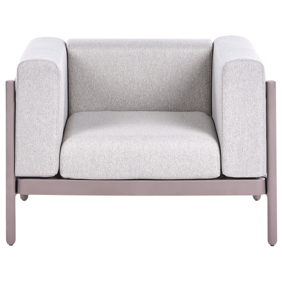 Fauteuil Matière synthétique Taupe FERRETTI - Beliani - Image 4