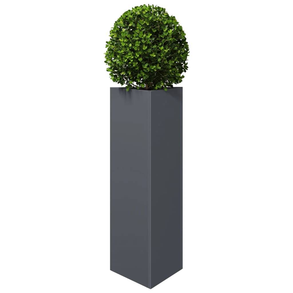 Jardinières acier anthracite 30 x 26 x 75 cm - PANGIVO - Image 4