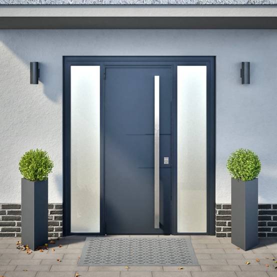 Jardinières acier anthracite 30 x 26 x 75 cm - PANGIVO - Image 3