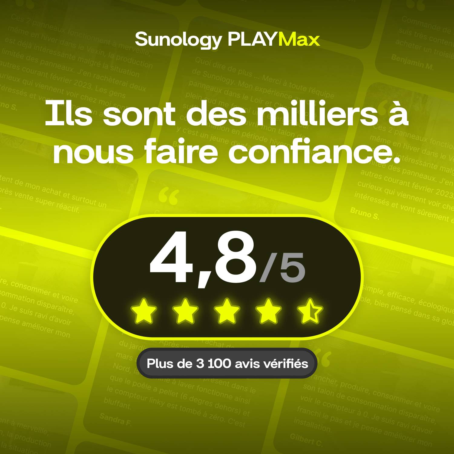 Sunology PLAY Max - Kit 3 panneaux solaires avec batterie (option) 1350W bifacial – Stations solaires livrées assemblées – Installation au sol ou mur - Image 9