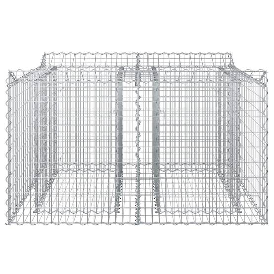 PANGIVO - Lit surélevé gabion Acier galvanisé Argenté 100 x 100 x 60 cm - PANGIVO - Image 6