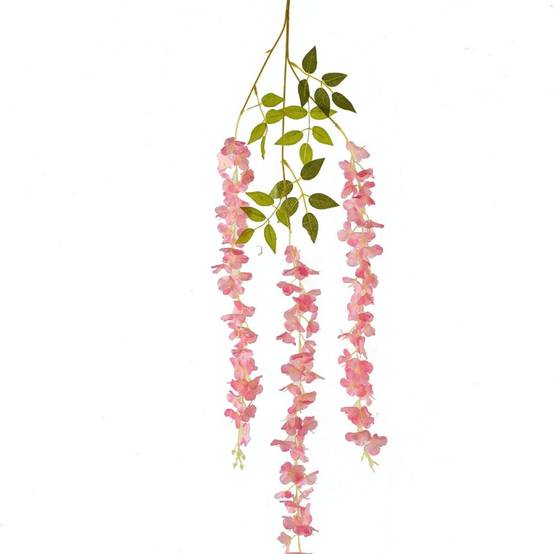 Glycine Artificielle Rose 10 mètres - Lot de 2 Rouleaux pour Décoration Murale et Événements - Lytech - Image 2