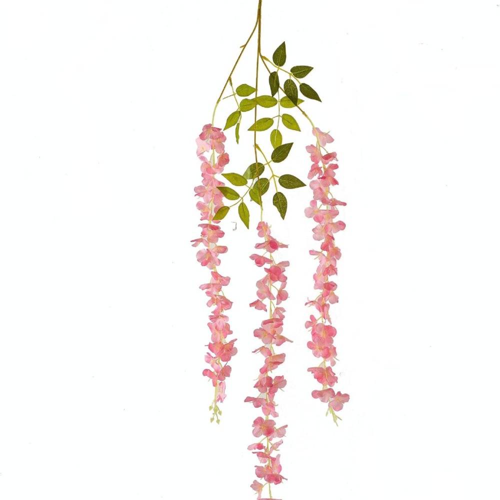 Glycine Artificielle Rose 10 mètres - Lot de 2 Rouleaux pour Décoration Murale et Événements - Lytech - Image 2