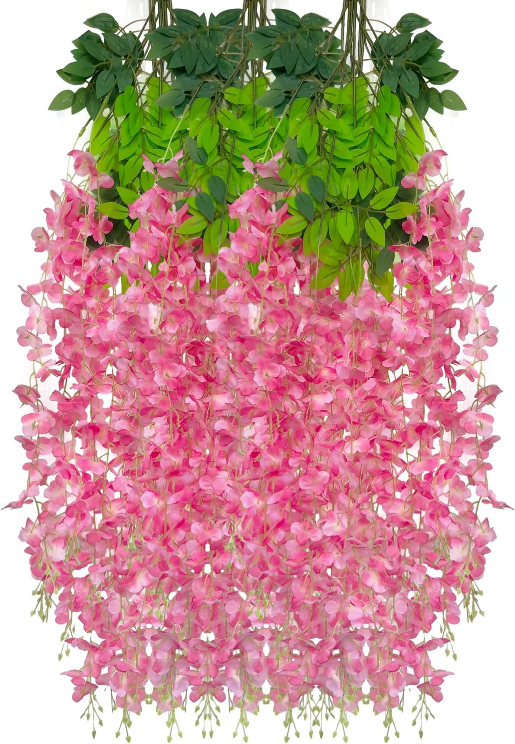 Glycine Artificielle Rose 10 mètres - Lot de 2 Rouleaux pour Décoration Murale et Événements - Lytech - Image 3