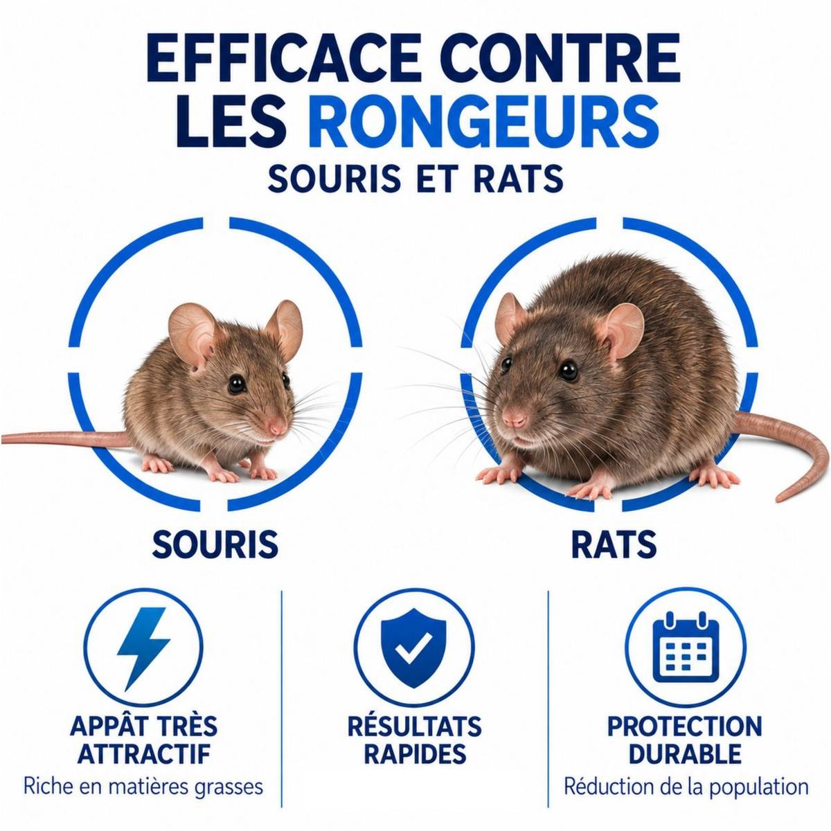 Tout pour les nuisibles - SOLU’DÉRAT Appâts Pâtes Fraîches Rats & Souris – Sachet 150 g / 15 pâtes – Rodenticide au Diféthialone 0,0025 % - Image 5