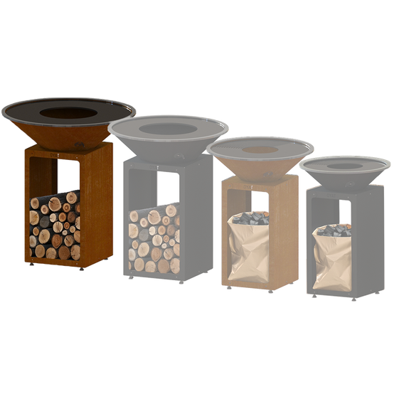 Brasero B.B.O 88 Cognac - Ø84cm Acier corten - OYAT - Image 6