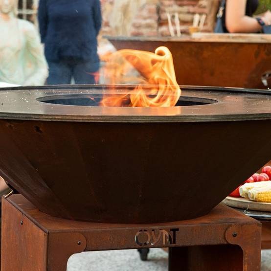Brasero B.B.O 88 Cognac - Ø84cm Acier corten - OYAT - Image 3