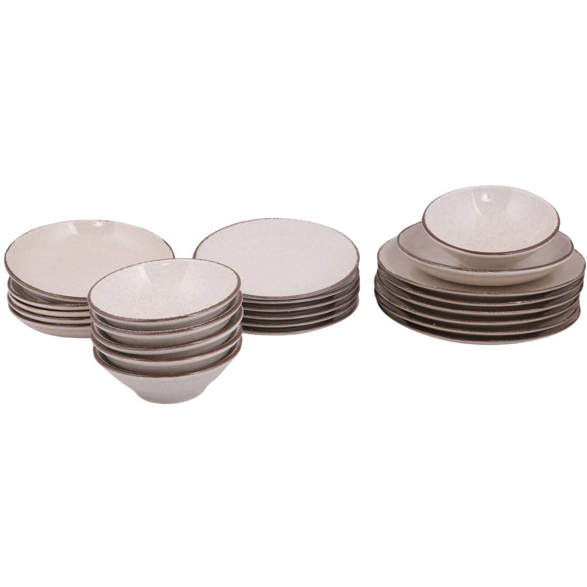 Hanah Home - Service de table en porcelaine Spot 24 pièces - Image 1