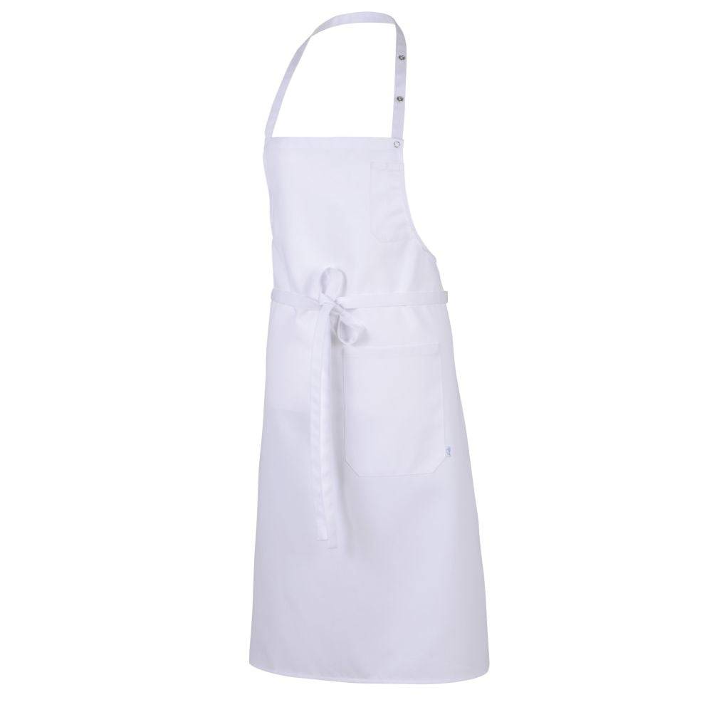 Tablier de service à bavette Robur Loti polycoton Blanc Unique