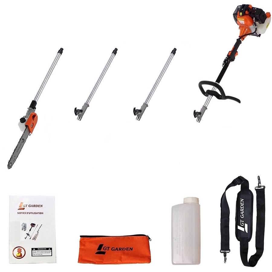 Gt Garden - Élagueuse thermique sur perche avec tête orientable, 52 cm3, 3 CV, longueur 4.15 mètres - GT GARDEN - Image 6