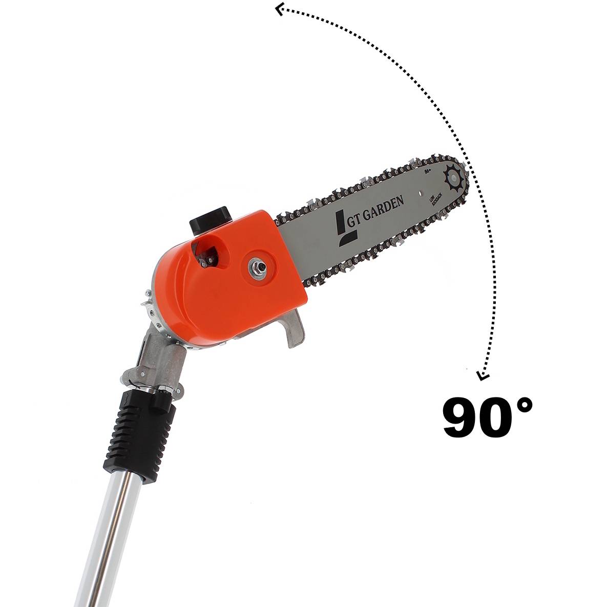 Gt Garden - Élagueuse thermique sur perche avec tête orientable, 52 cm3, 3 CV, longueur 4.15 mètres - GT GARDEN - Image 5
