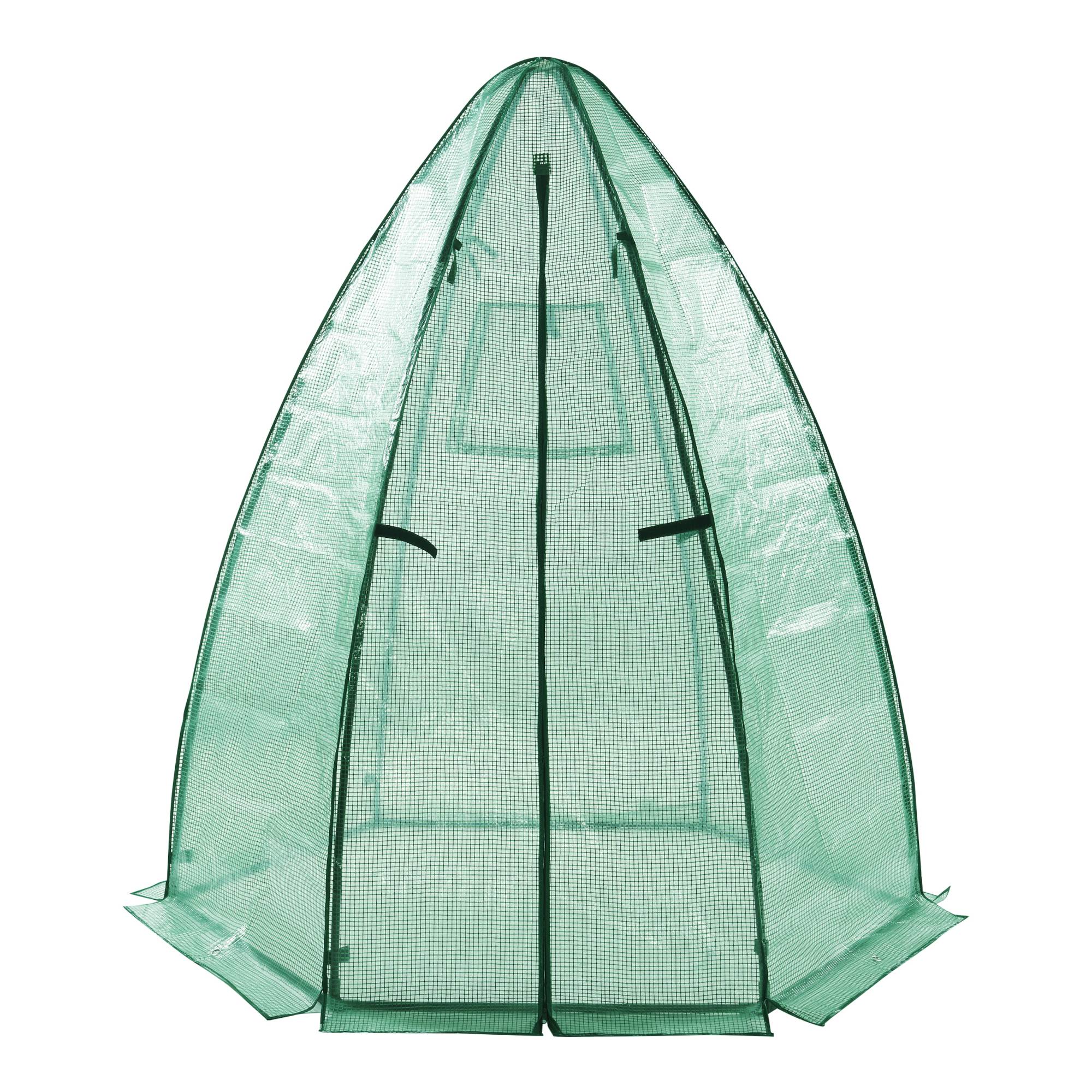 Serre de jardin Hunze 183 x 160 cm vert [en.casa] - Image 1
