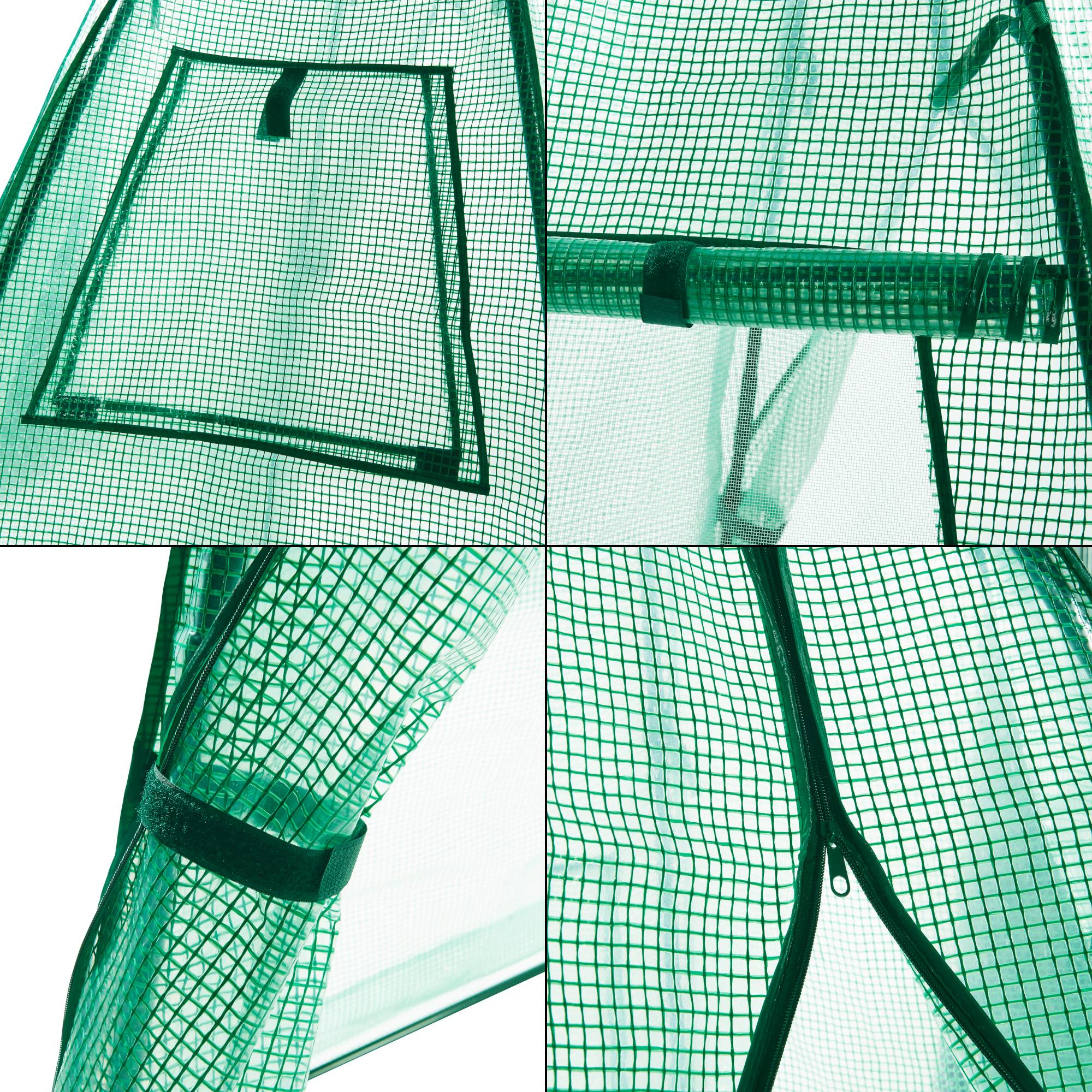 Serre de jardin Hunze 183 x 160 cm vert [en.casa] - Image 7