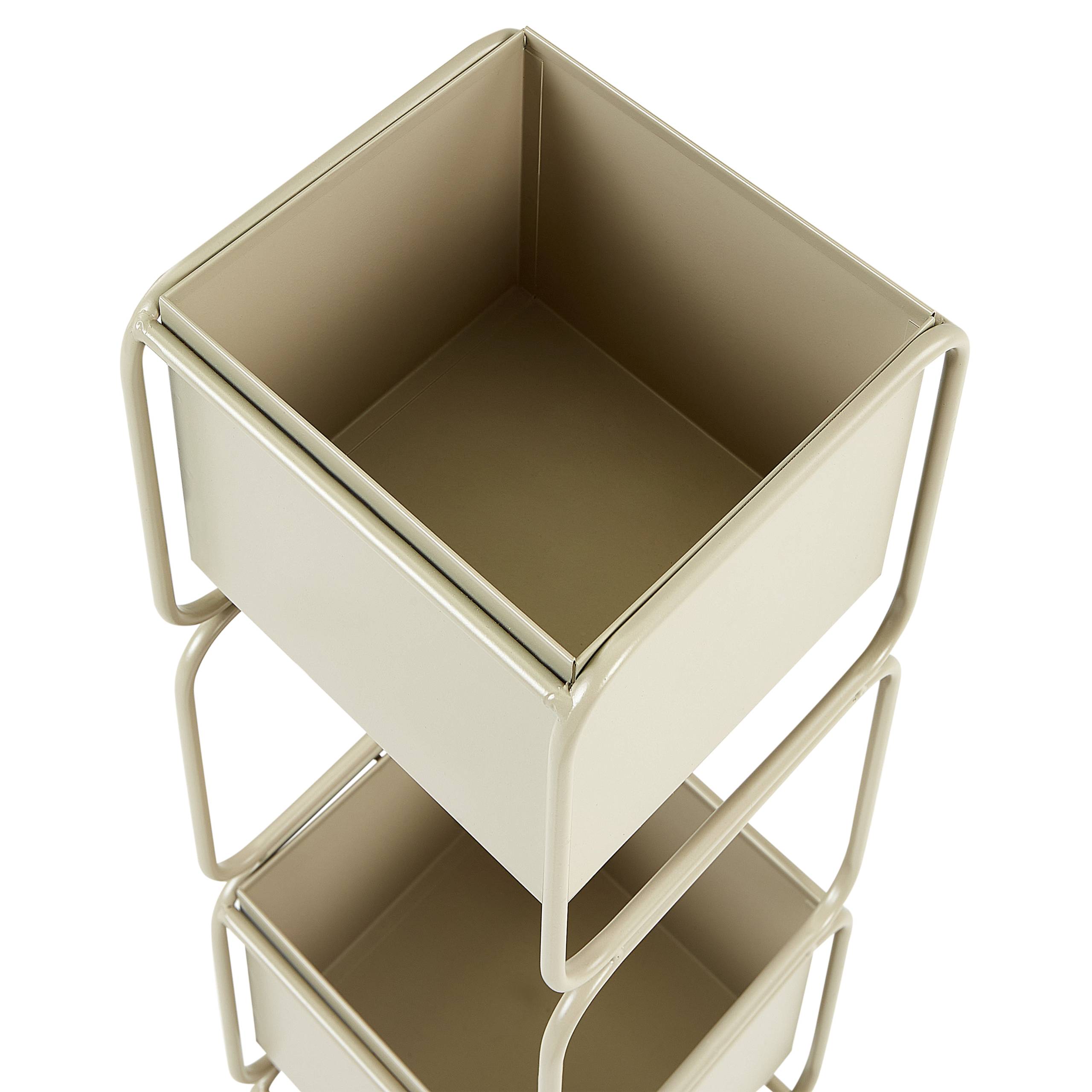 Beliani - Cache-pot d'intérieur Métal Beige COTINUS - Beliani - Image 5