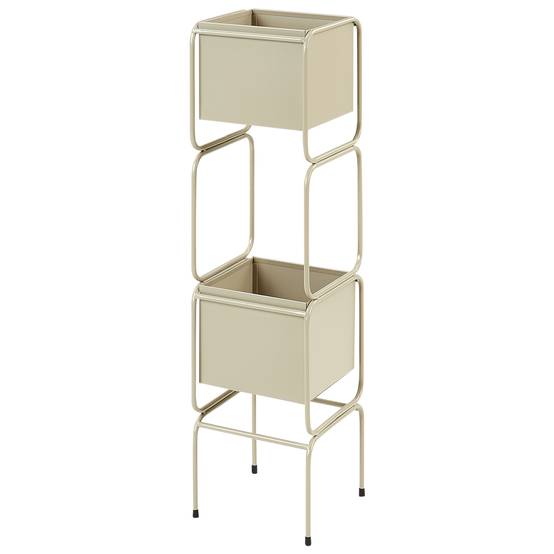 Cache-pot d'intérieur Métal Beige COTINUS - Beliani - Image 3