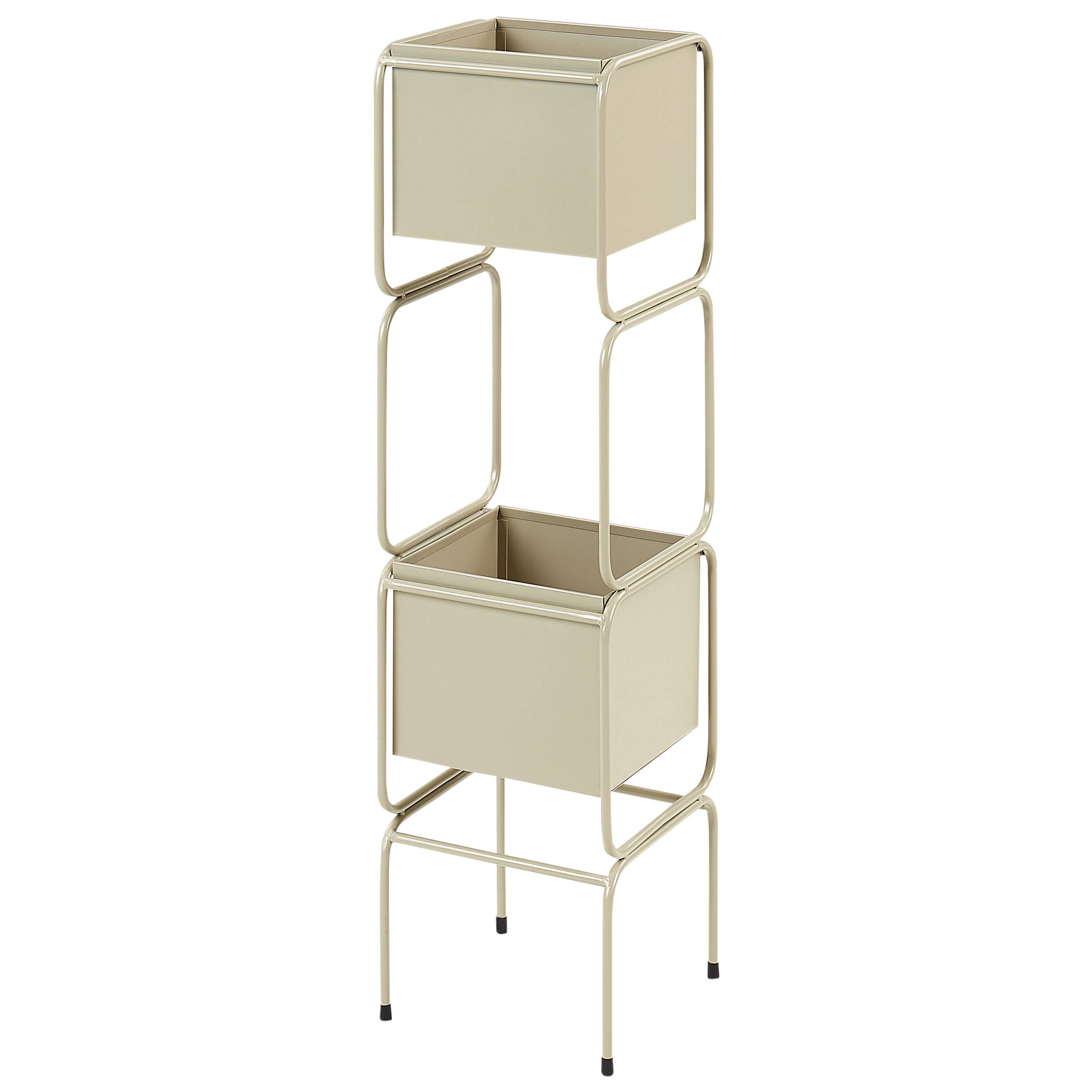 Cache-pot d'intérieur Métal Beige COTINUS - Beliani - Image 3