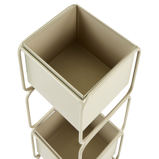 Cache-pot d'intérieur Métal Beige COTINUS - Beliani - Image 4