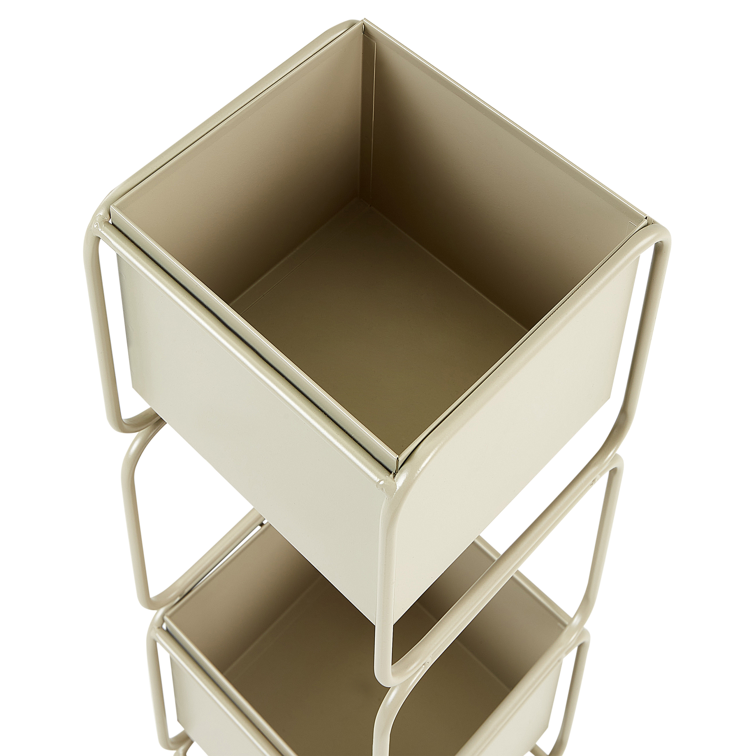 Cache-pot d'intérieur Métal Beige COTINUS - Beliani - Image 4