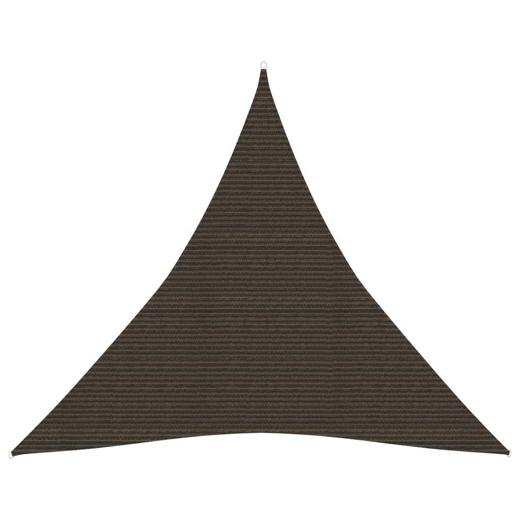 Helloshop26 - Voile toile d'ombrage parasol 160 g/m² PEHD 3 x 3 x 3 m marron - Image 1