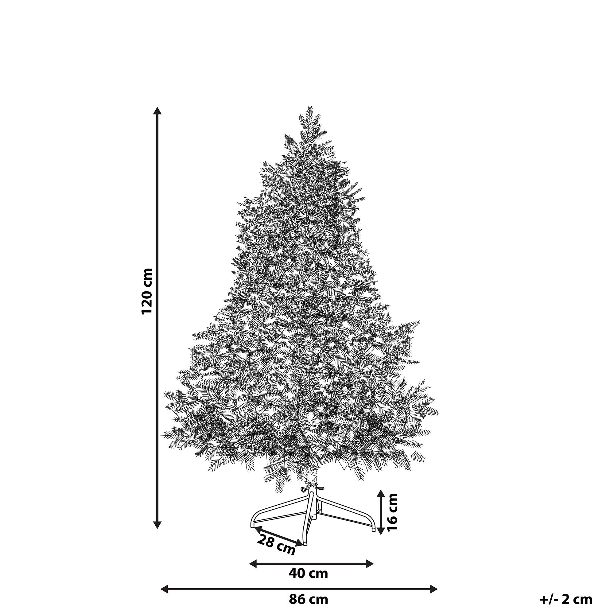 Beliani - Sapin de Noël PVC Vert TATLOW - 86x86x120- Beliani - Image 3