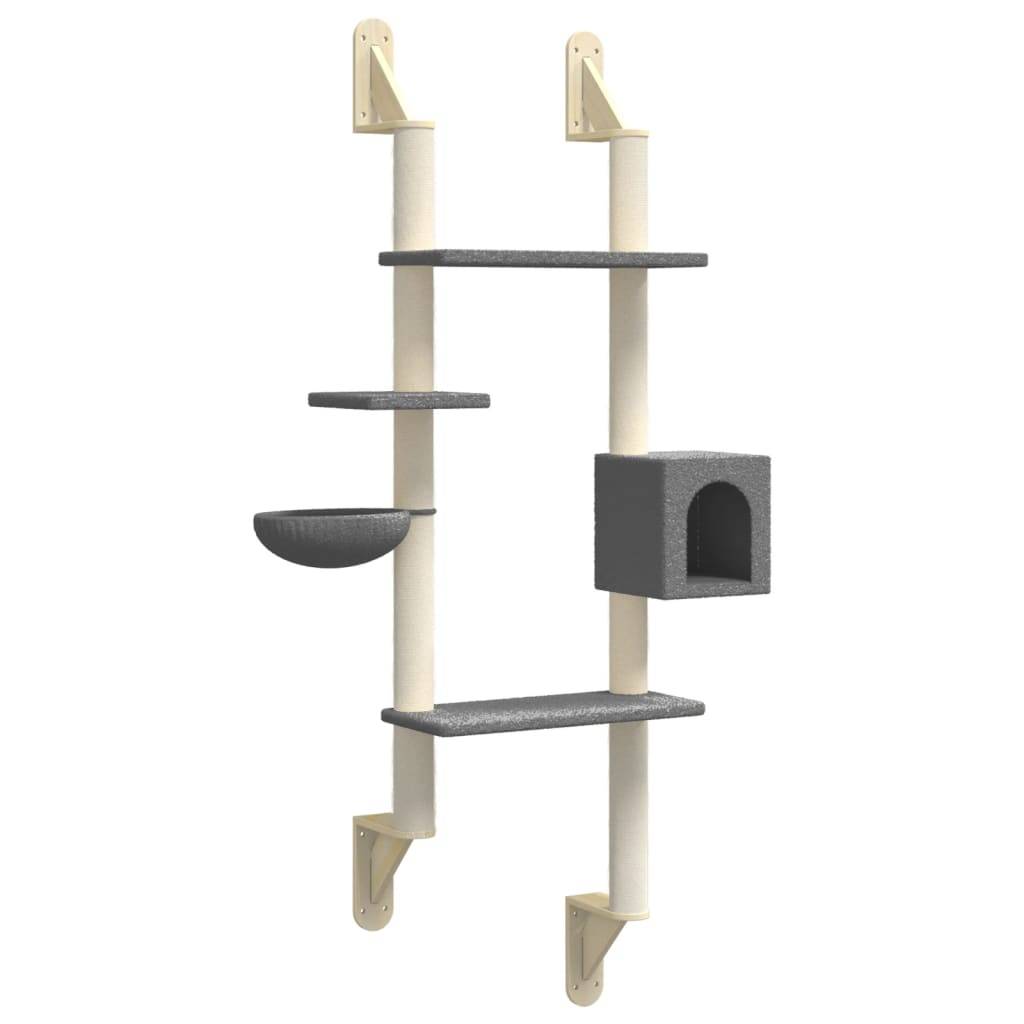 Vidaxl - Arbre à chat mural avec griffoir gris foncé 180 cm vidaXL 172403 - Image 2