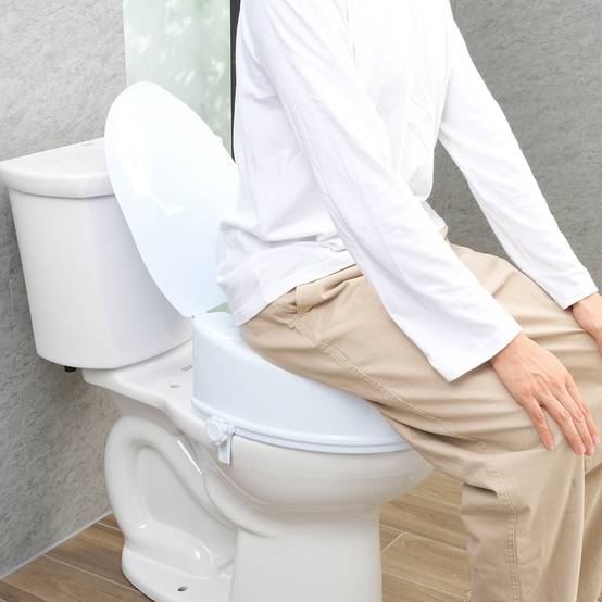 Vevor - Rehausseur de toilette universel 150 mm, siège rigide en PP, capacité 136 kg, double verrouillage à vis, installation rapide. - Image 8