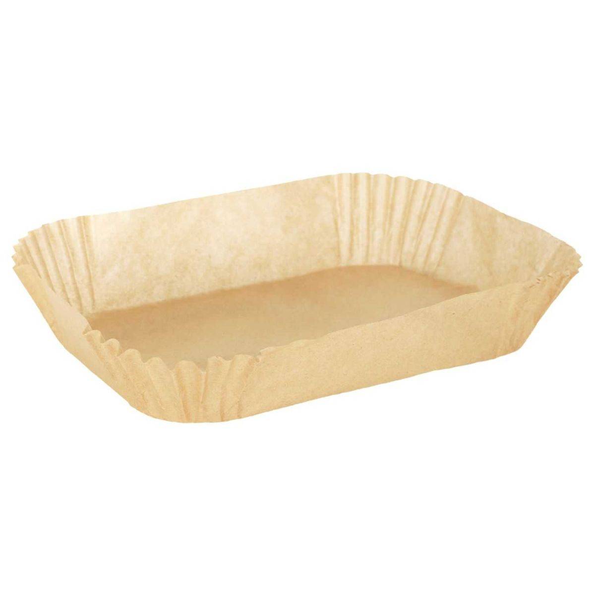 Cook Concept - Lot de 50 Feuilles de Papier Cuisson "Friteuse à Air" 20cm Marron - Image 1
