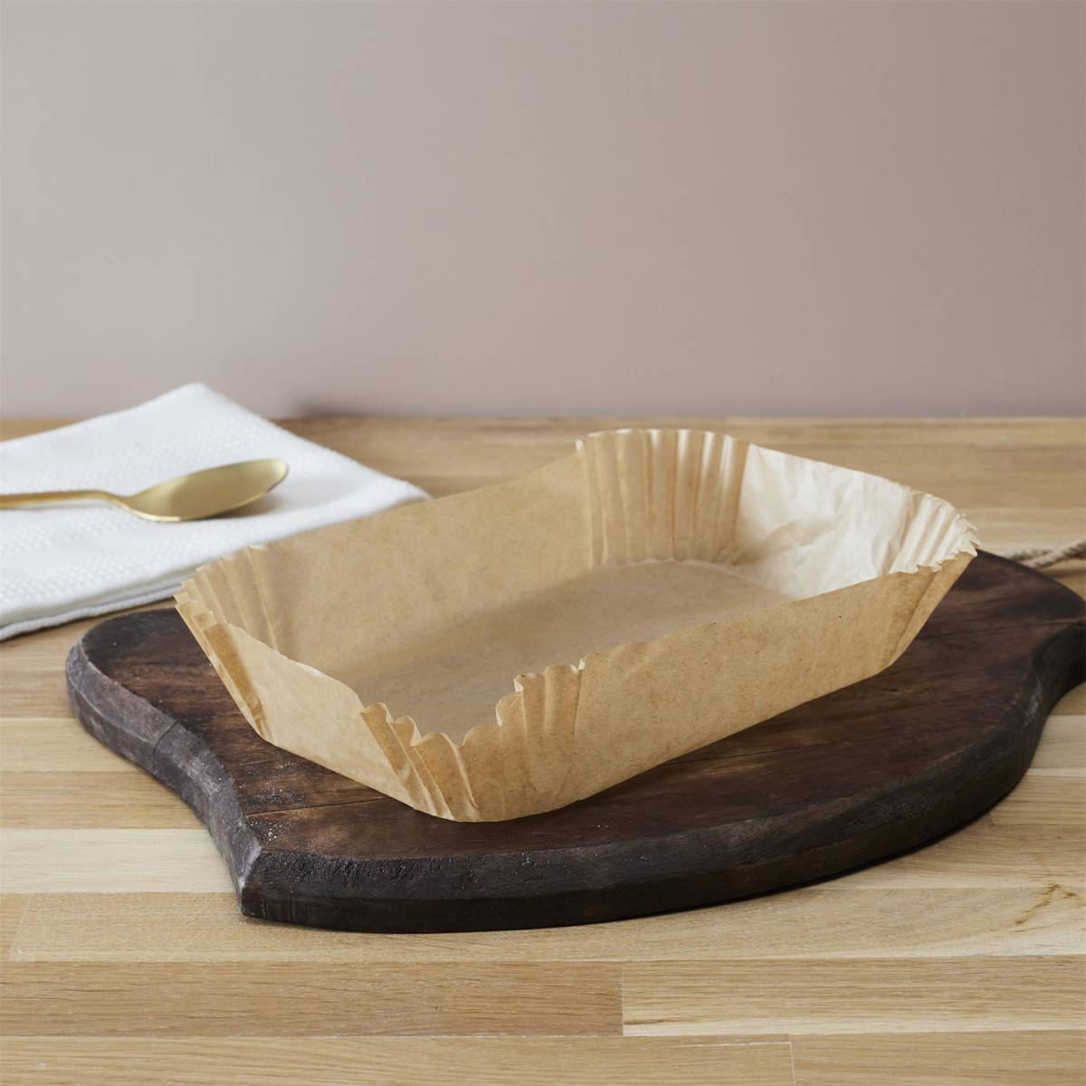 Cook Concept - Lot de 50 Feuilles de Papier Cuisson "Friteuse à Air" 20cm Marron - Image 3
