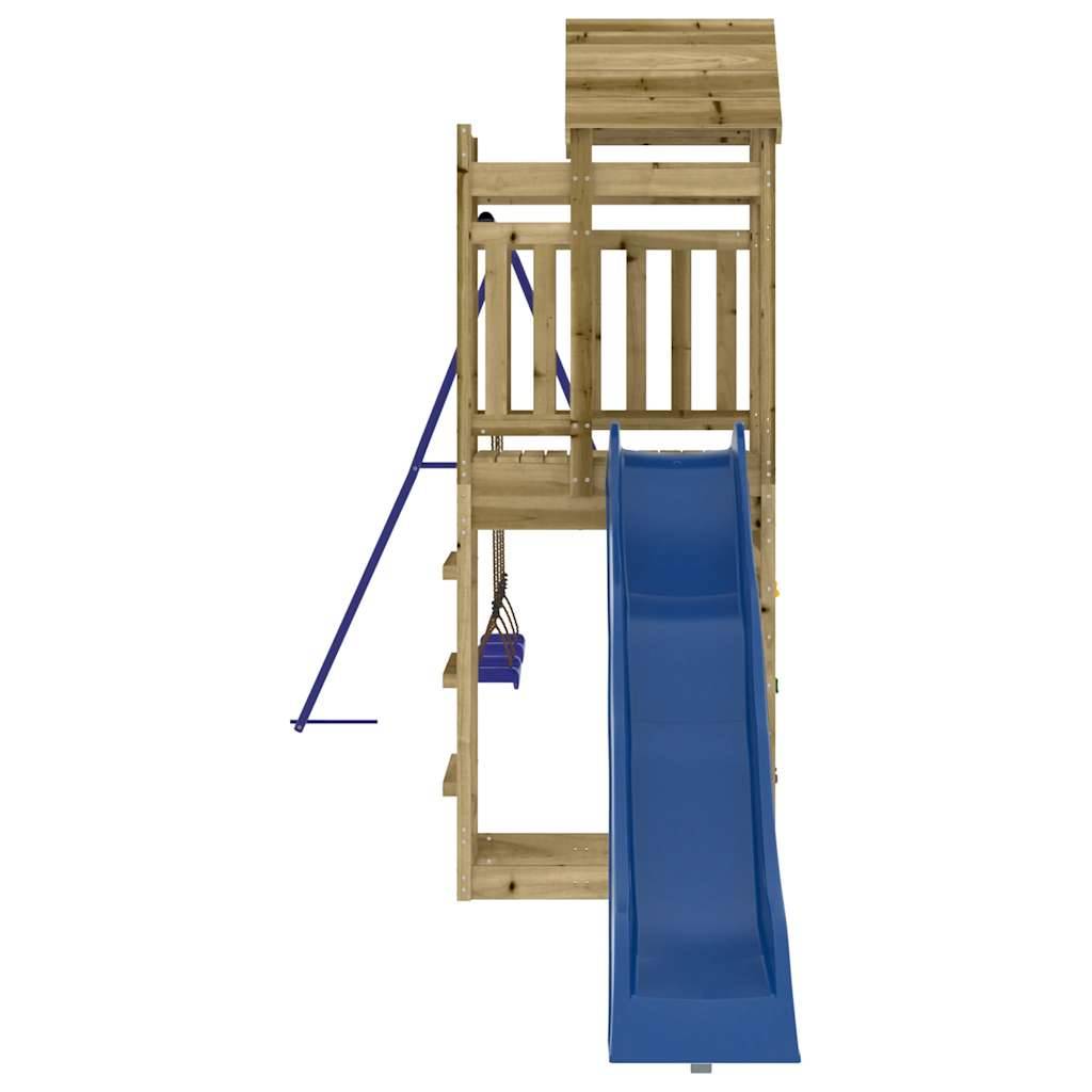 Aire de jeux d'extérieur - Jeu Plein air enfant bois de pin imprégné-JU1541 - Image 6