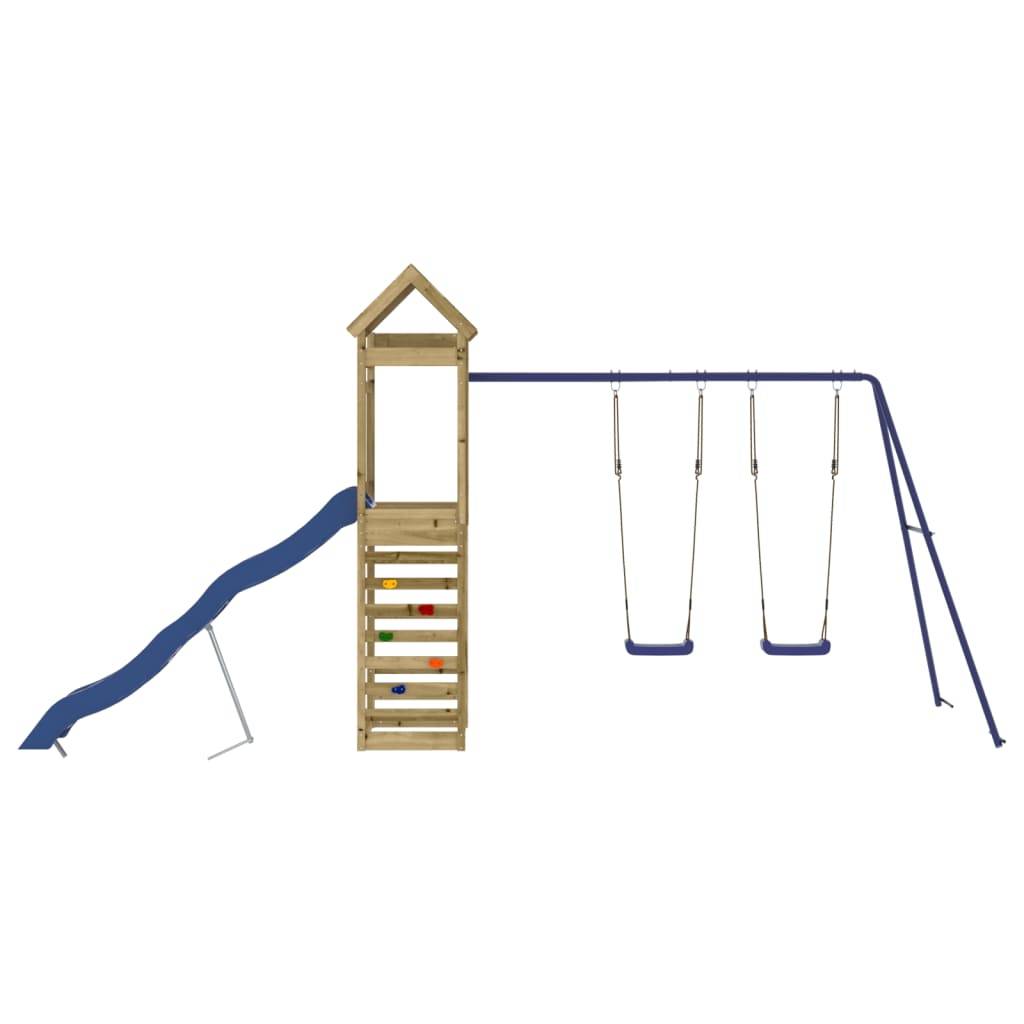 Aire de jeux d'extérieur - Jeu Plein air enfant bois de pin imprégné-JU1541 - Image 7