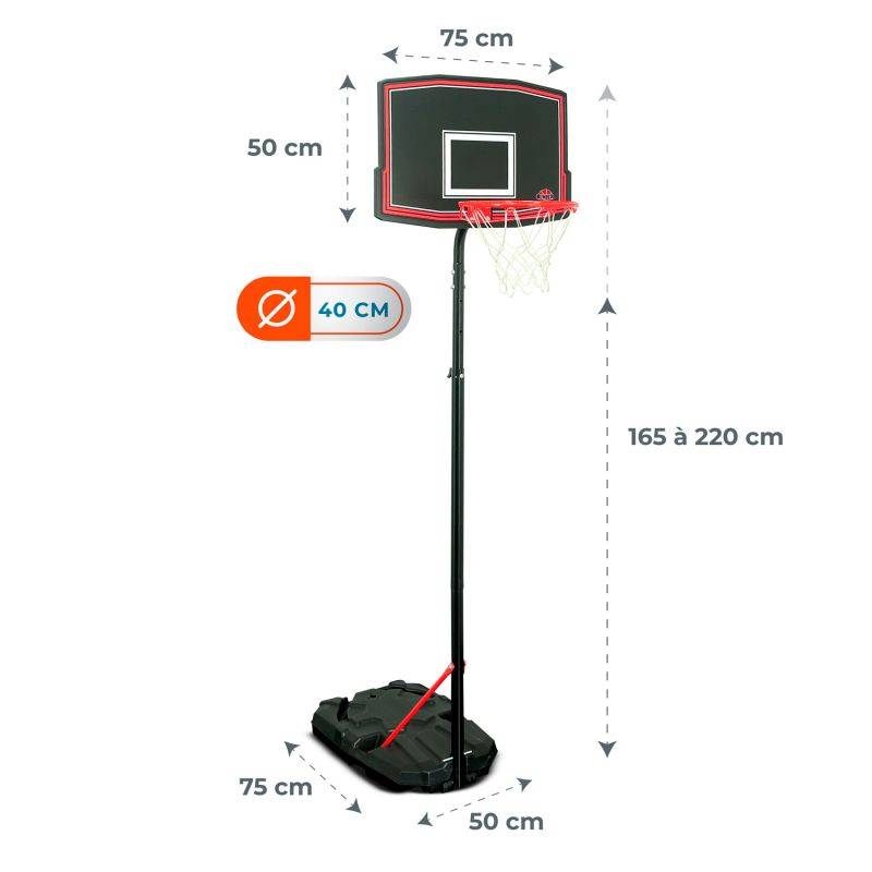 Panier de Basket sur Pied Mobile Phoenix - Bumber - Hauteur réglable de 1m65 à 2m20 BUMBER - Image 3