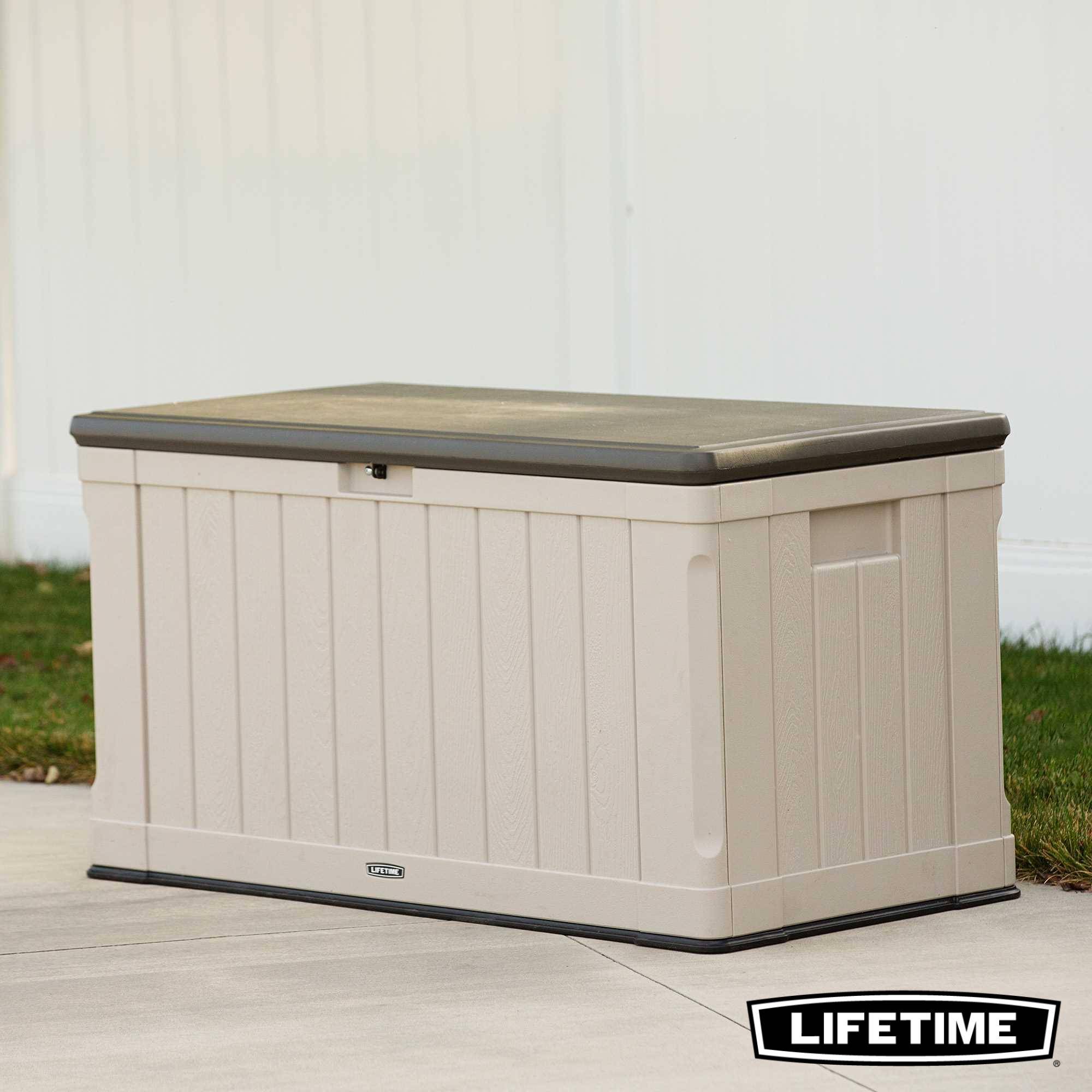 Lifetime - Coffre de rangement d'exterieur résine verrouillable 439L LIFETIME #60186 - Image 7